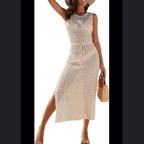 b swimsuit cover up knit material - Picture 1 of 3